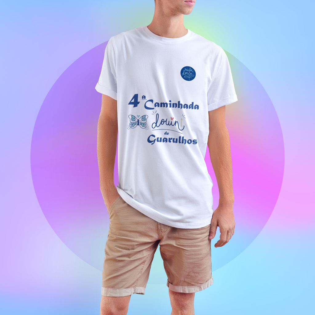 Camiseta Adulto Oficial - 4ª Caminhada Down de Guarulhos